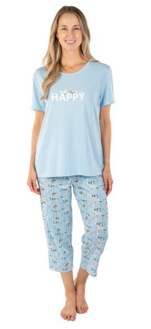 ESMÉE - Short-sleeved capri pyjama