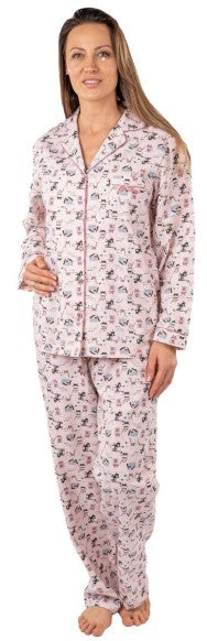 INÉS - Pyjama 100% flannelle de coton par Patricia Lingerie