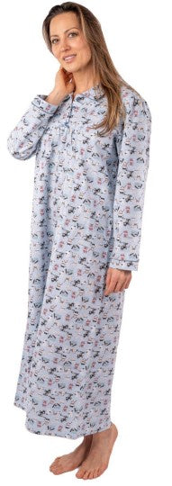 Long-Sleeve Flannel Nightgown for Girls