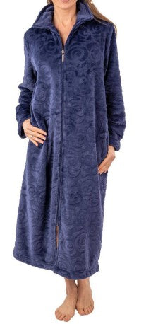 ROBERTE - Long zippered dressing gown by Patricia Lingerie