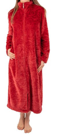 ROBERTE - Long zippered dressing gown by Patricia Lingerie