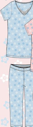 IZAROZE - Pyjama capri léger par Patricia Lingerie