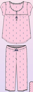 SANDY - Pyjama décontracté avec capri par Patricia Lingerie